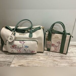 NWT Bambi weekender bag and purse